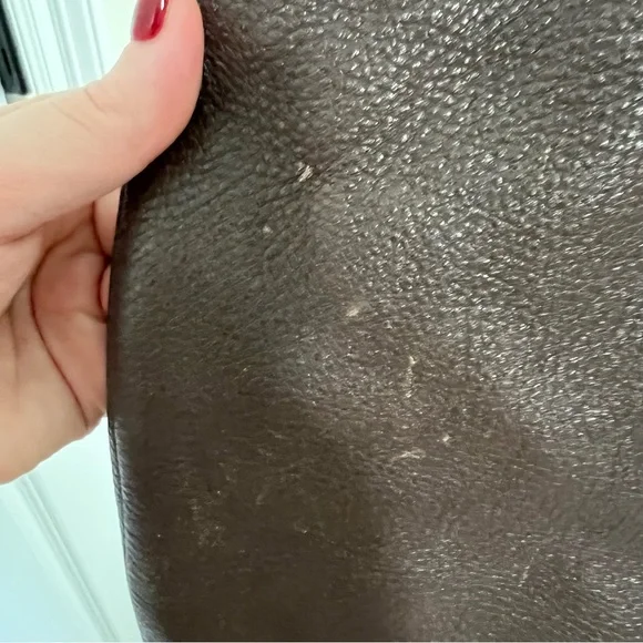 Coach Madison Pebbled Leather Tote in Espresso/Eggplant - Picture 8 of 16